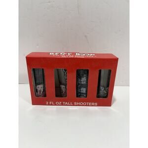 Retro BETTY BOOP 2 FL Oz‎ FLARED SHOOTERS GLASS SET OF 4